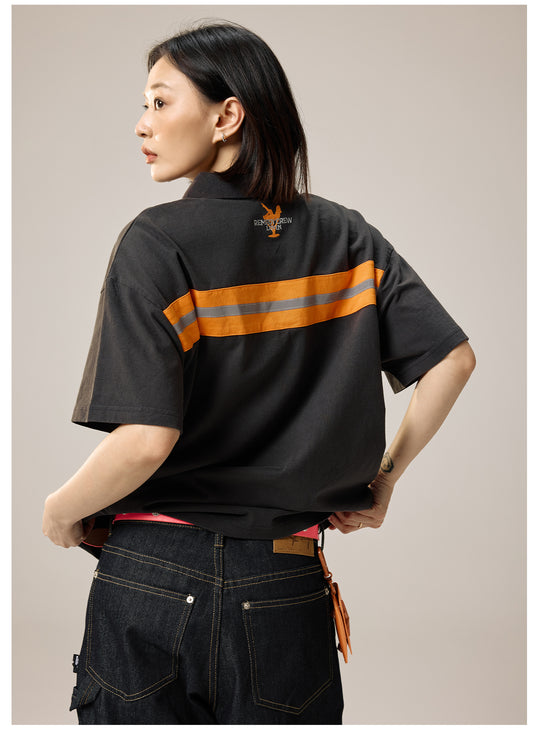 Remedy Cocktail Glass Girl Embroidery Polo Shirt | Face 3 Face