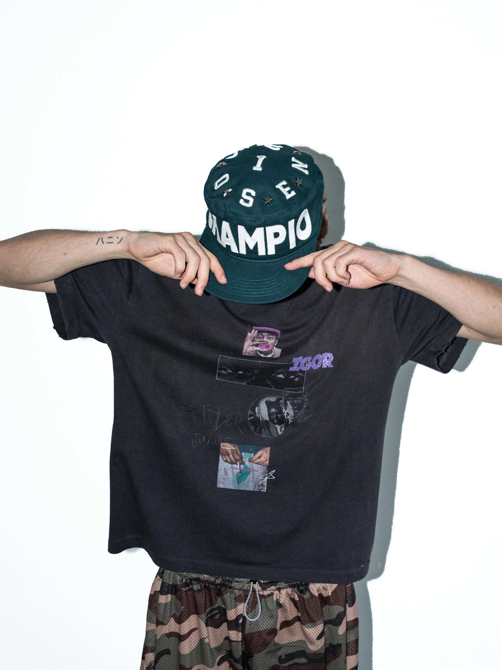 LIBERAFIT Star Studded Patch Embroidered Pillbox Cap | Face 3 Face