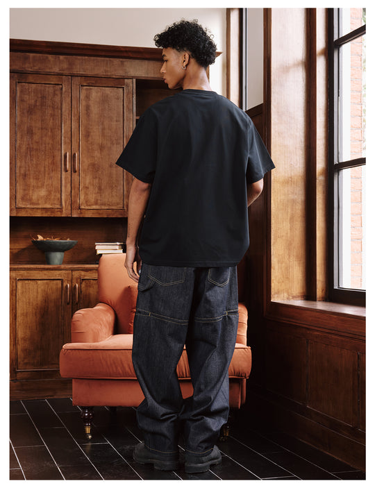 Remedy Stitched Side Pocket Baggy Jeans | Face 3 Face