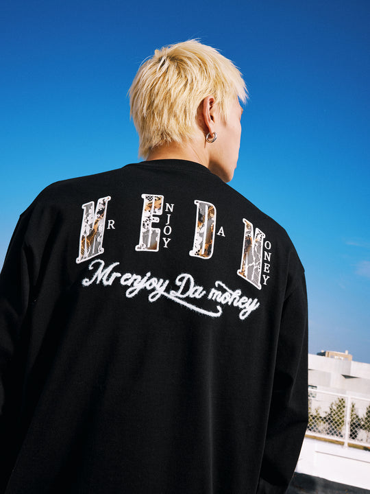 MEDM Fire Lace Logo Patch Long Sleeve Tee | Face 3 Face