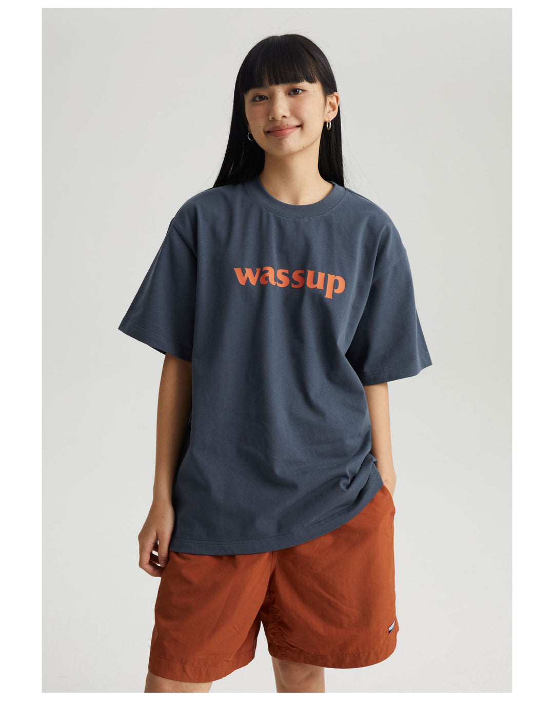 Wassup House Big Logo Print Basic Tee