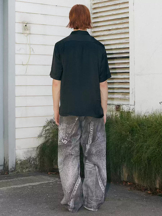 SOD Co. Digital Distressed Print Jeans | Face 3 Face