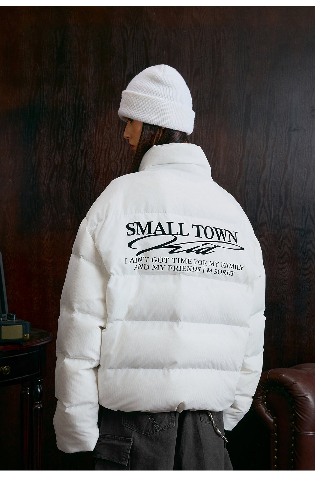 Small Town Kid Honeycomb Woven Fabrics Down Jacket | Face 3 Face