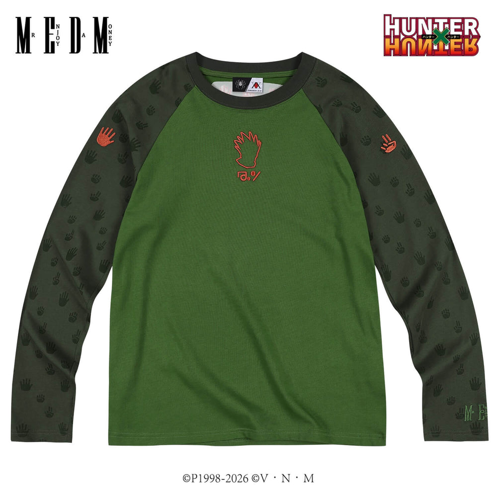 MEDM × HUNTER×HUNTER All Over Character Icon Raglan Long Sleeve Tee | Face 3 Face