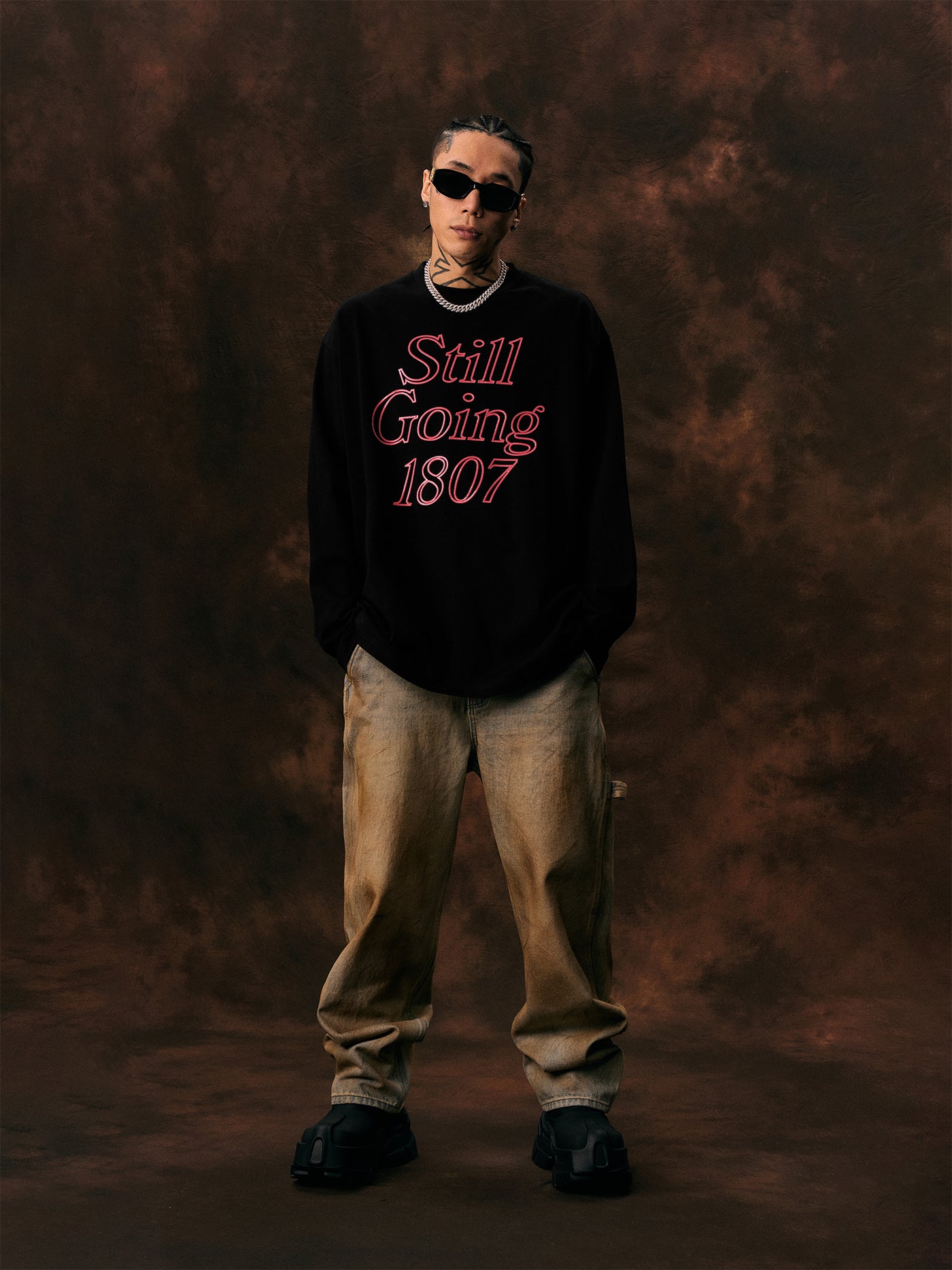 1807 STILL GOING Jelly Print Long Sleeve Tee | Face 3 Face