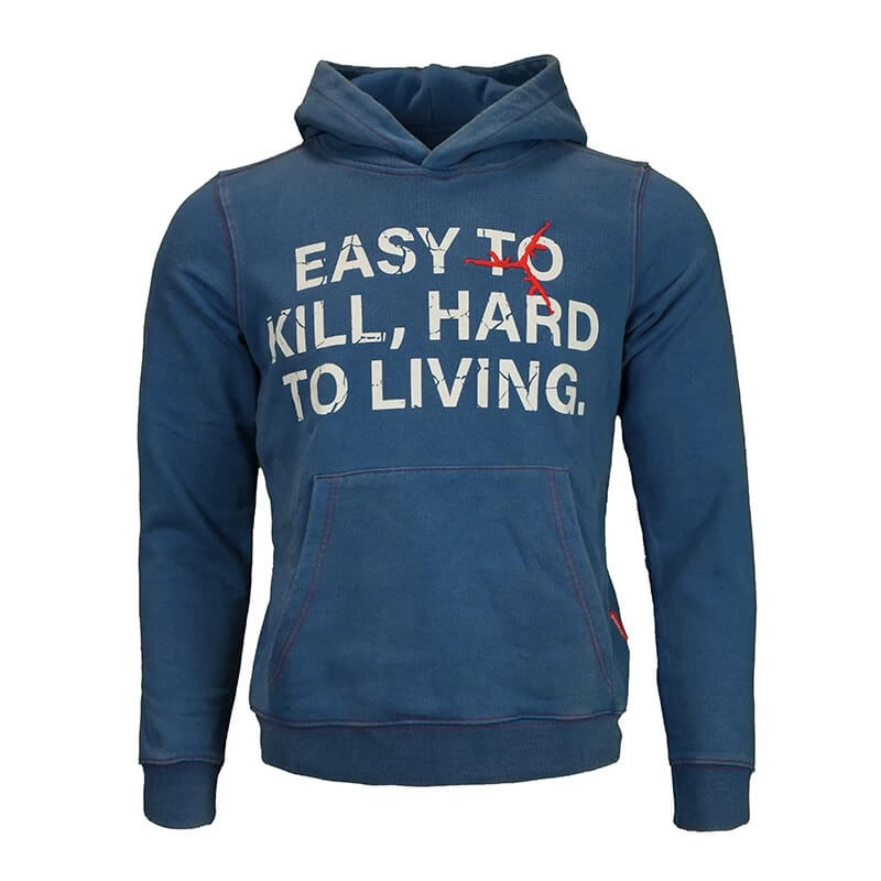 TGFCLUB Easy To Kill Hard To Living Print Slim Fit Hoodie | Face 3 Face