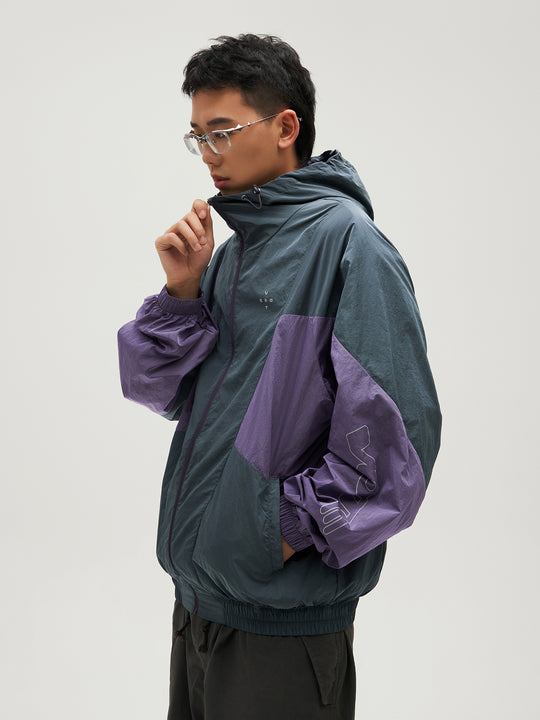 VOTE Colorblock Outdoor Windbreaker Jacket