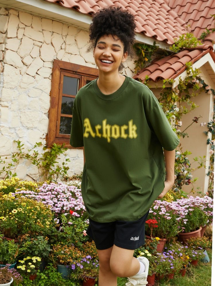 Achock Dot Logo Blur Print Tee | Face 3 Face