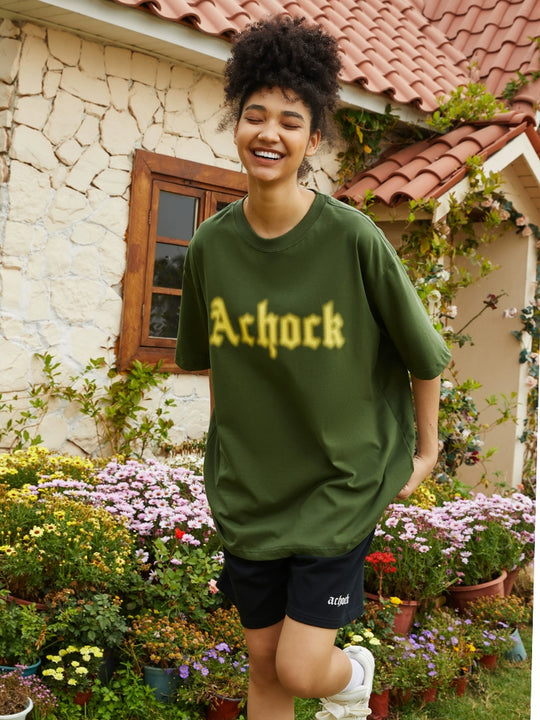 Achock Dot Logo Blur Print Tee | Face 3 Face