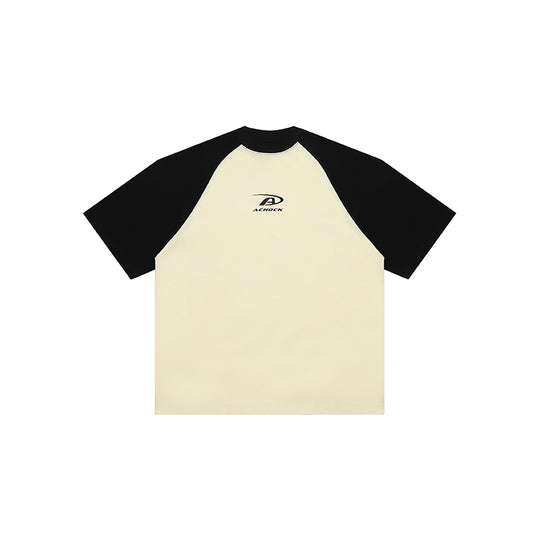 Achock Basic Logo Printed Raglan Sleeve Tee