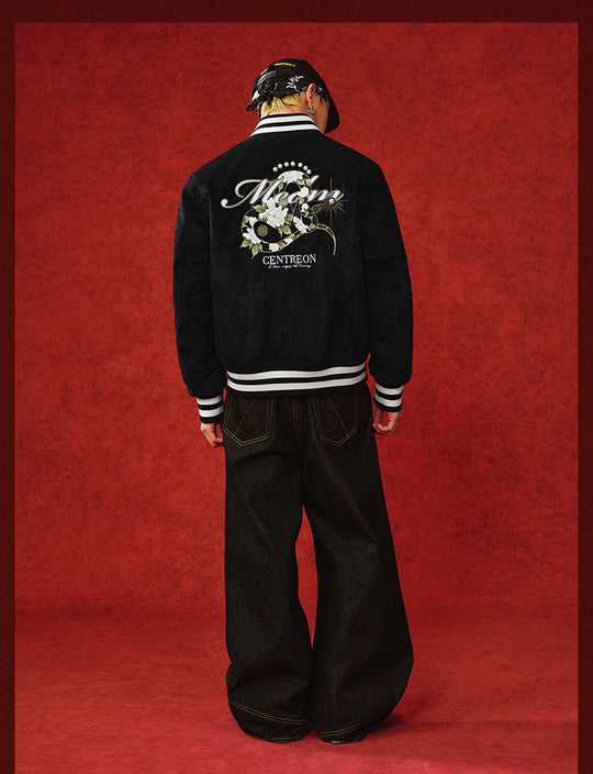 MEDM Year of the Snake Limited Edition Suede Varsity Jacket | Face 3 Face