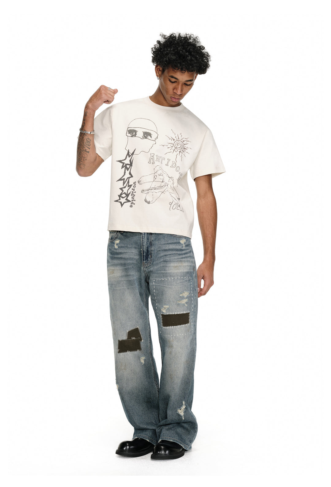 ANTIDOTE Hand-Painted Graffiti Tee | Face 3 Face