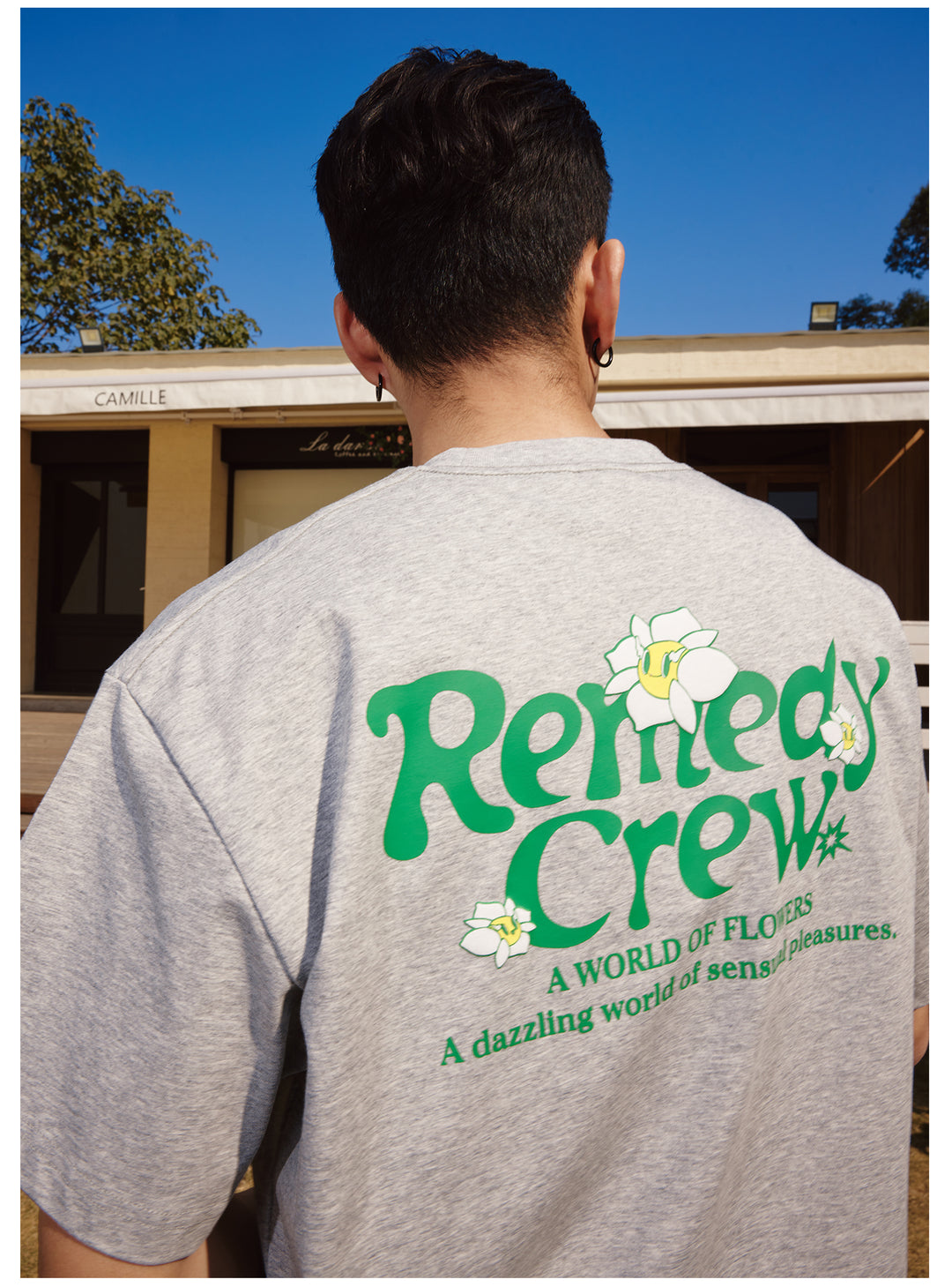 Remedy 3D Flower Logo Print Cool Touch Tee | Face 3 Face