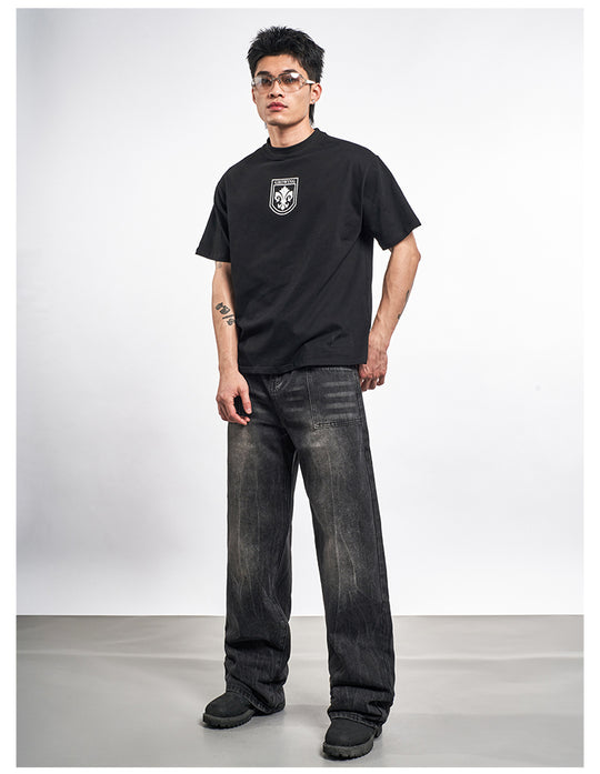 F3F Select Black Washed Patch Pocket Jeans | Face 3 Face