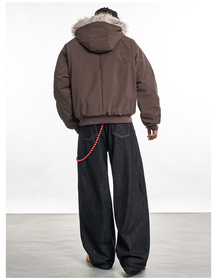 F3F Select Fur Lining Hoodie MA-1 Bomber Flight Jacket | Face 3 Face