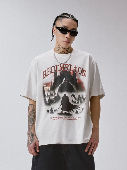 F2CE Redemption Vintage Print Short Sleeve Tee | Face 3 Face