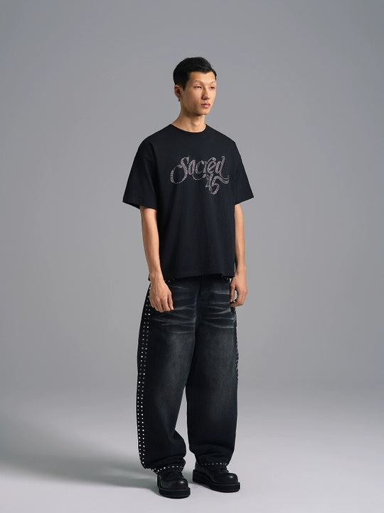 S45 Rhinestone Logo Tee | Face 3 Face