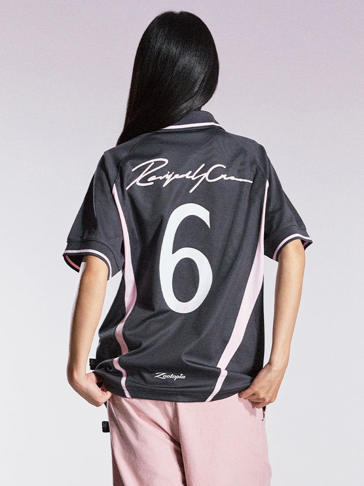 Remedy HONEYBUNNY Rabbit Embroidered Soccer Jersey Polo Shirt | Face 3 Face