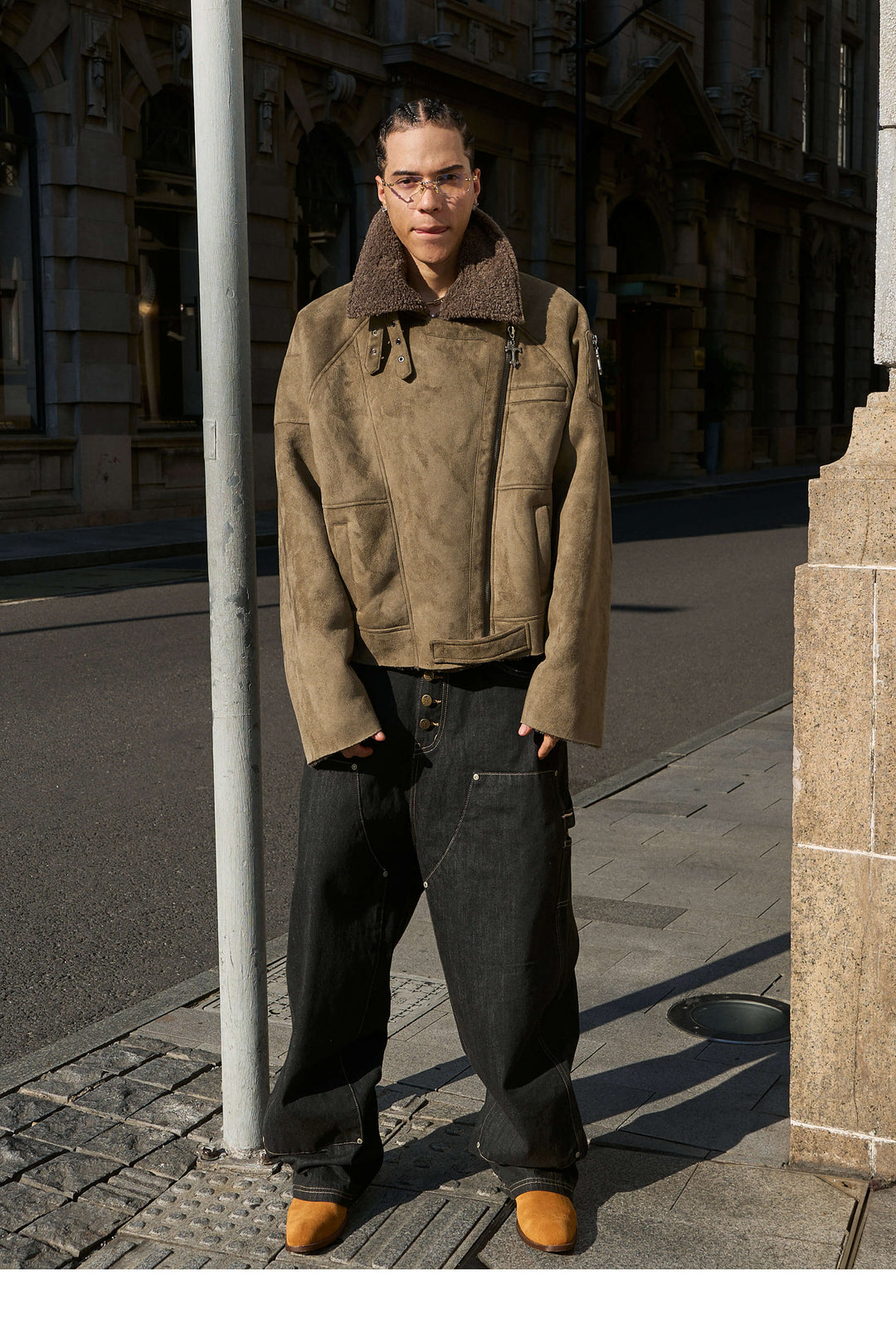 STEEPC Suede Shearling Jacket | Face 3 Face