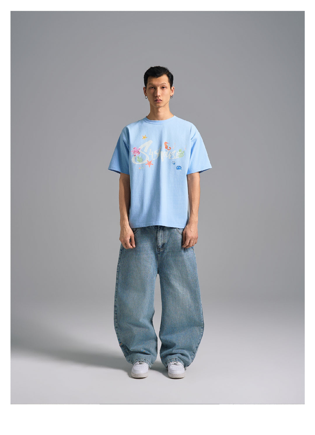 S45 Underwater World Graffiti Print Tee | Face 3 Face