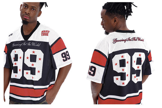 F3F Select Star 99 Numbering Color Block Mesh Short Sleeve Jersey | Face 3 Face