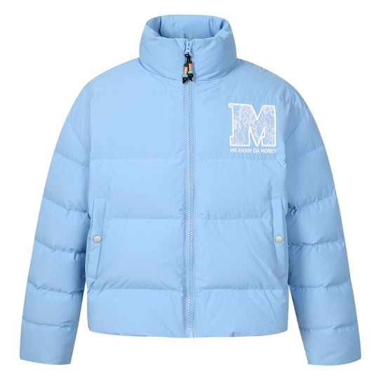 MEDM 3D Embroidered Lace Puffer Jacket | Face 3 Face