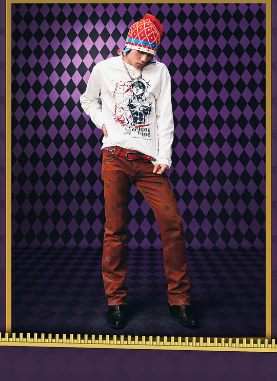 MEDM × JOJO Character Print Long Sleeve Tee | Face 3 Face