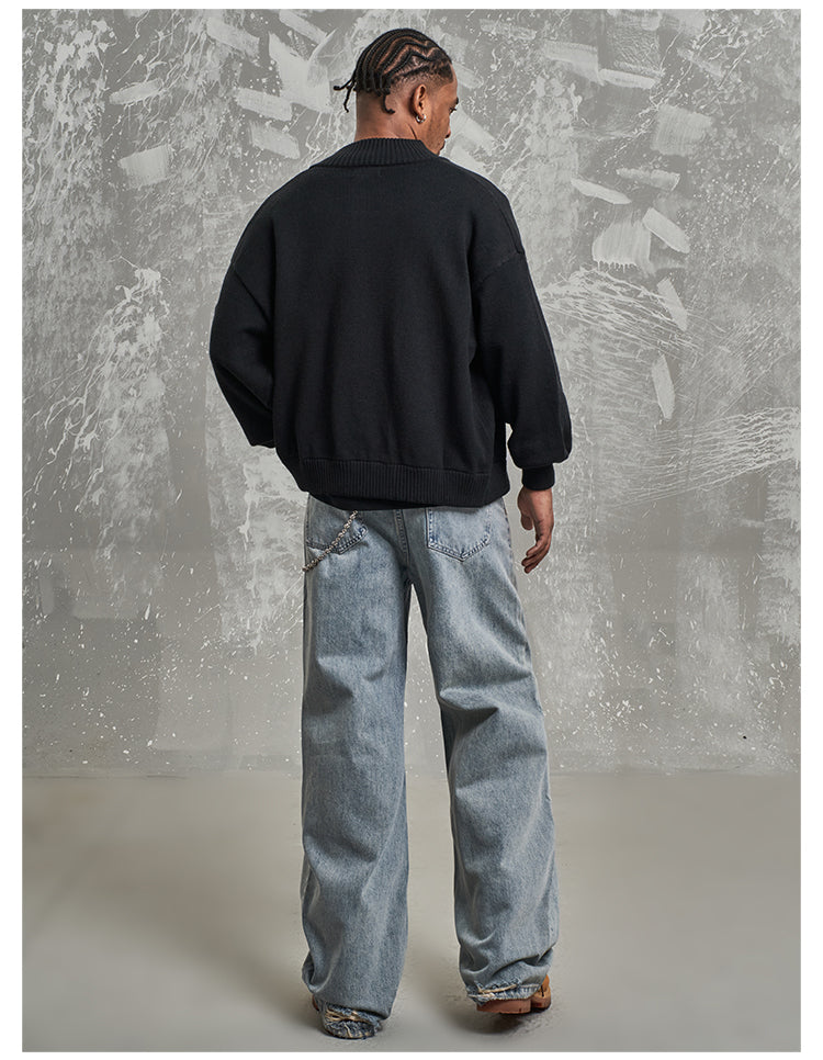 F3F Select Light Blue Drawstring Jeans | Face 3 Face