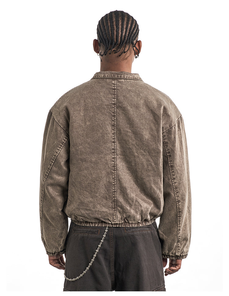 F3F Select Washed Denim Short Jacket | Face 3 Face