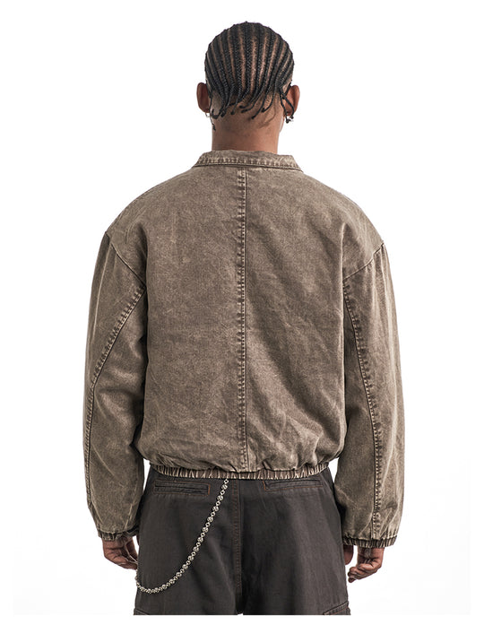 F3F Select Washed Denim Short Jacket | Face 3 Face