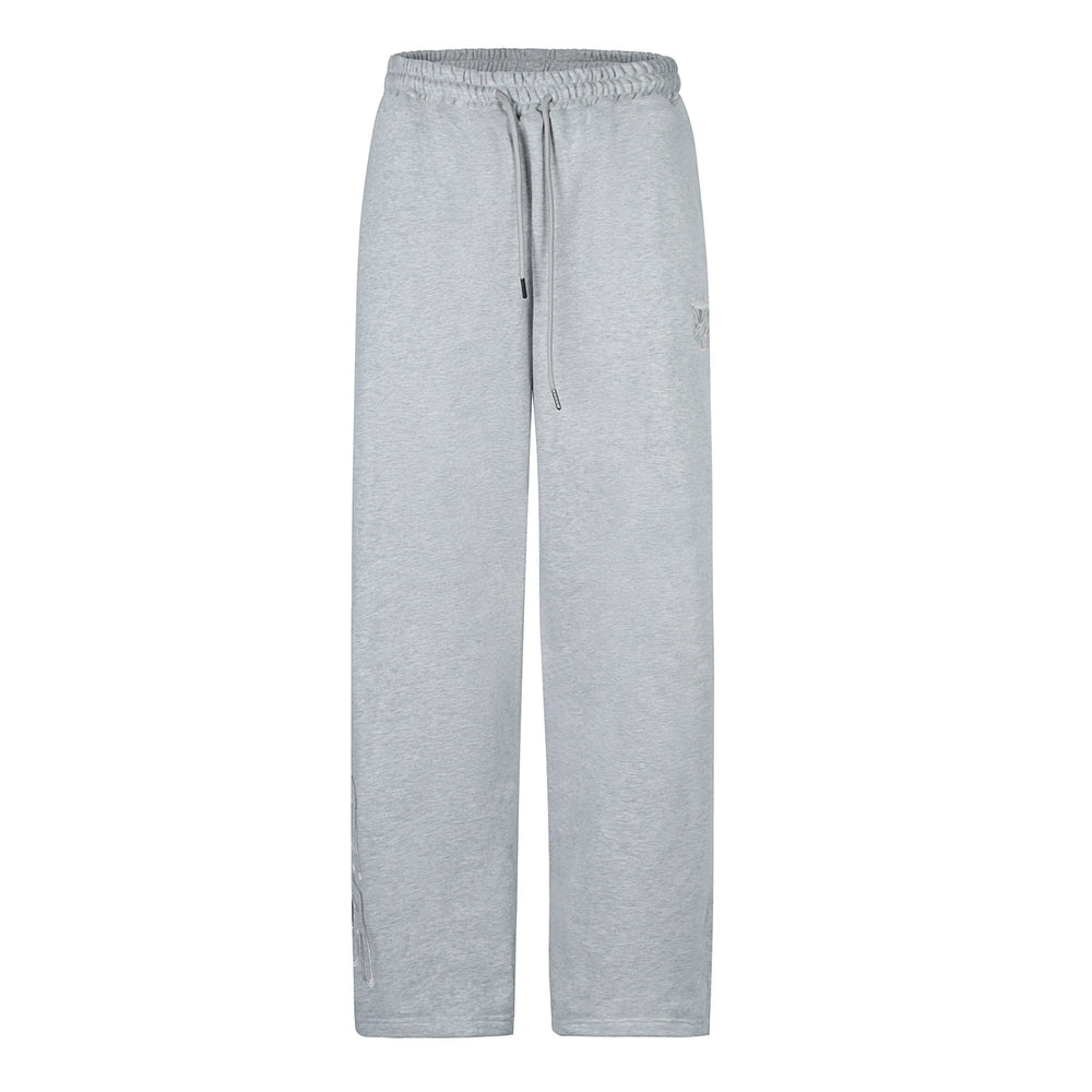 S45 Gray Embroidered Sweatpants | Face 3 Face