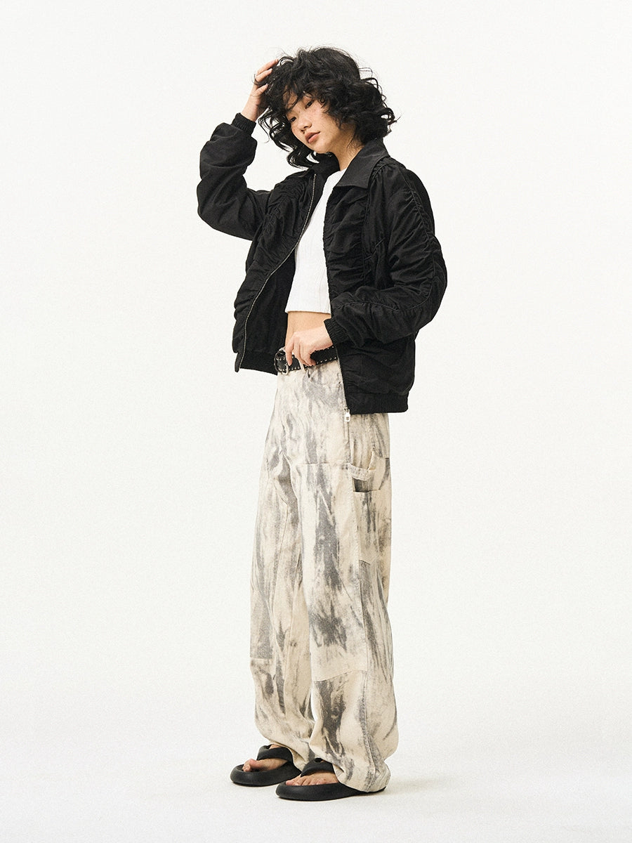 EMPTY REFERENCE Ink Printed Double Knee Work Pants | Face 3 Face