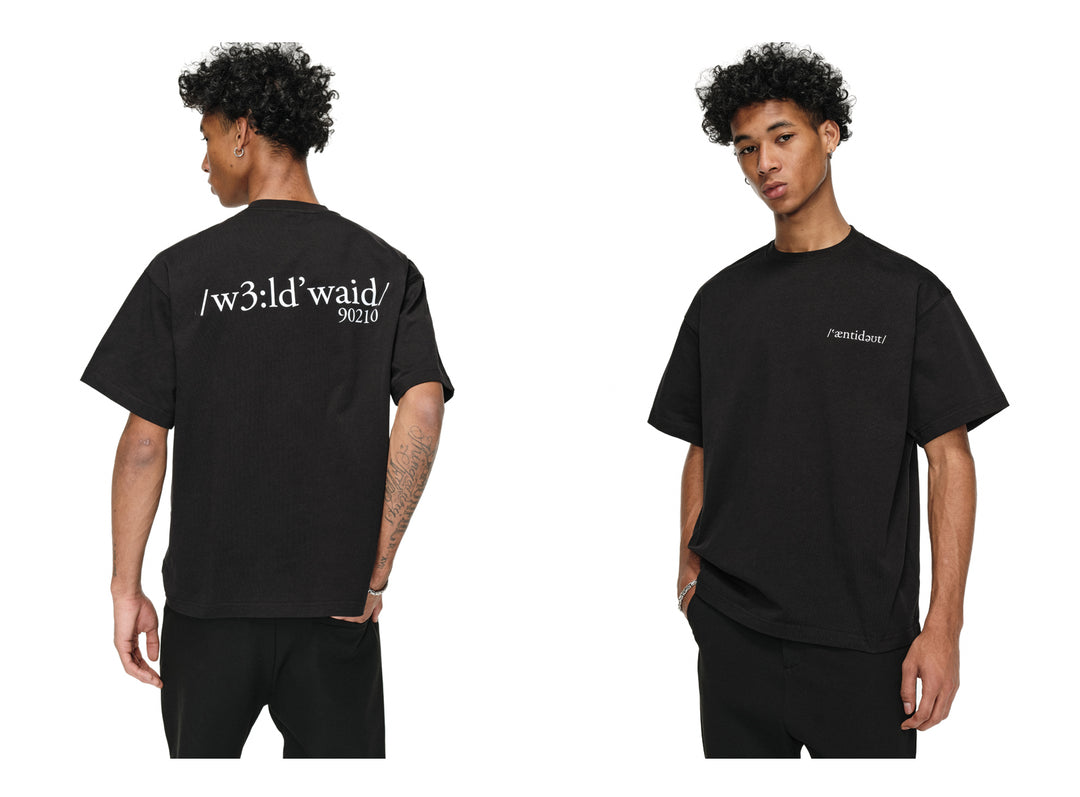 ANTIDOTE Phonogram Symbol Printed Tee | Face 3 Face