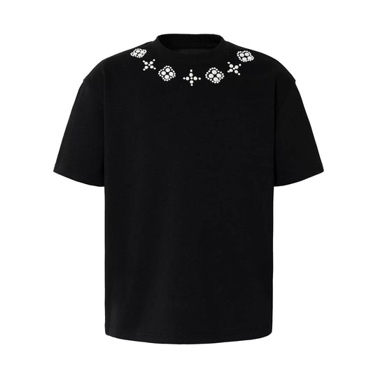 YADcrew Four Leaf Clover Pearl Neckline Tee | Face 3 Face