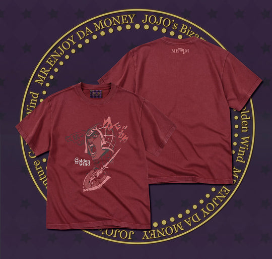 MEDM × JOJO Vintage Washed Character Print Tee | Face 3 Face