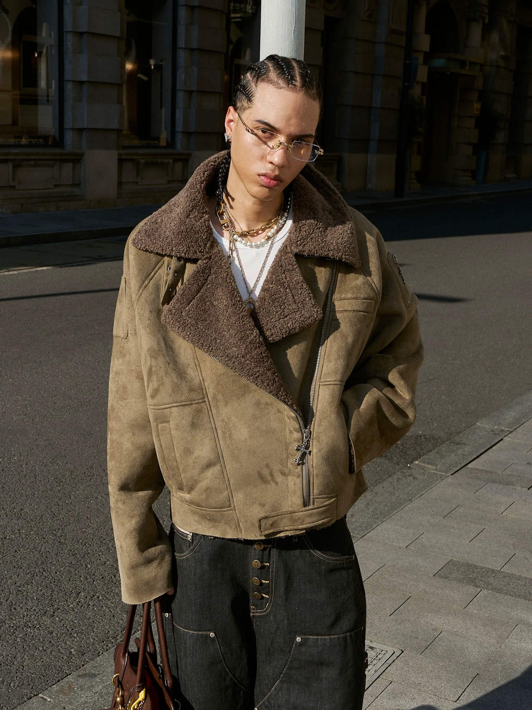 STEEPC Suede Shearling Jacket | Face 3 Face