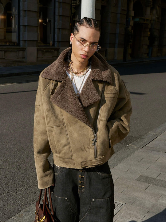 STEEPC Suede Shearling Jacket | Face 3 Face