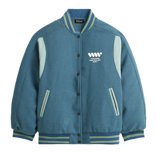 VOTE Color Blocked Baseball Jacket