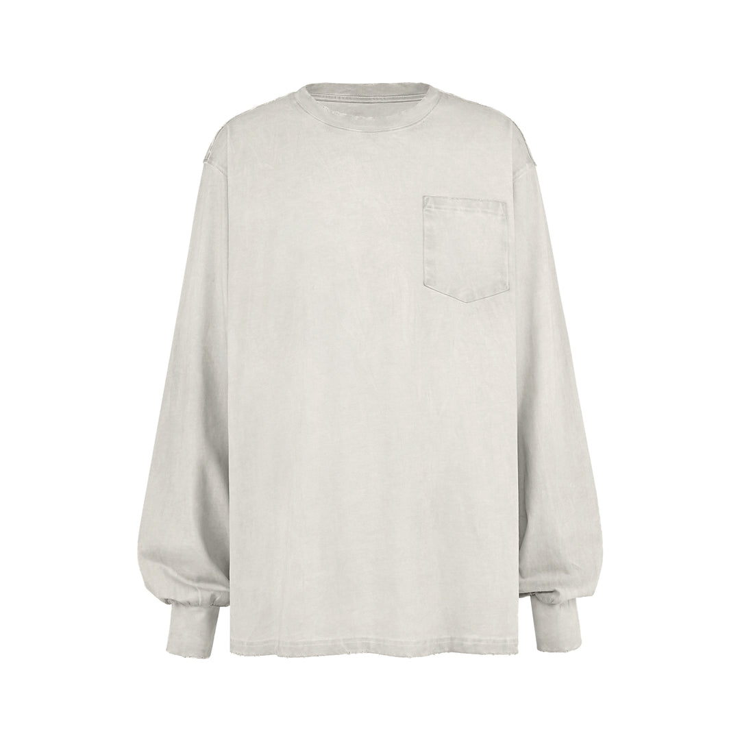 UNDERWATER Destroyed Pockets Long Sleeve Tee