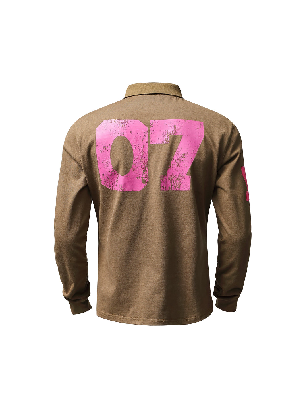 KARMANISTIC Embroidered Printed Long Sleeve Polo Shirt | Face 3 Face