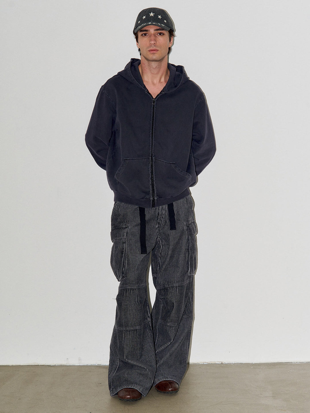 LIBERAFIT Vintage Dyed Zip Up Hoodie | Face 3 Face