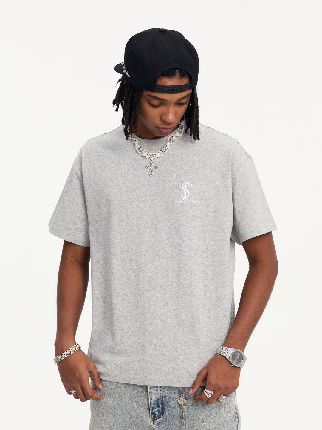 Small Town Kid Classic Logo Embroidered Small Label Tee | Face 3 Face