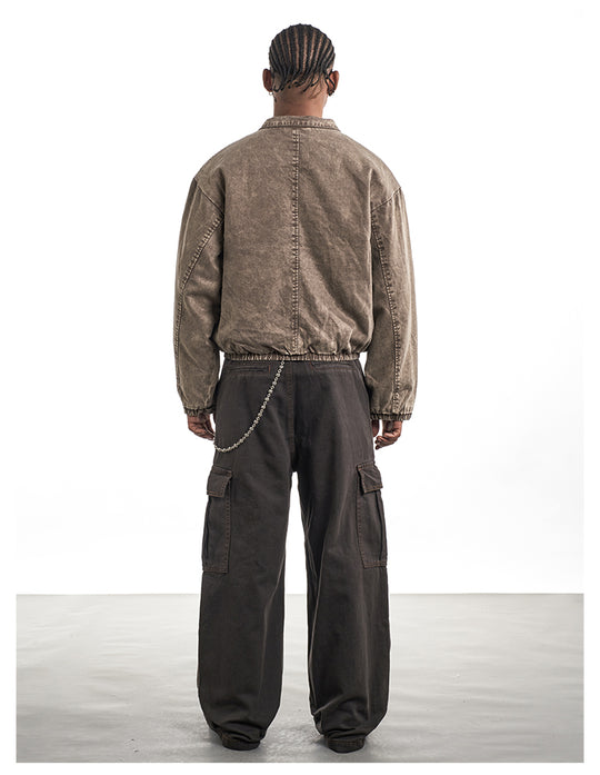 F3F Select Washed Denim Short Jacket | Face 3 Face