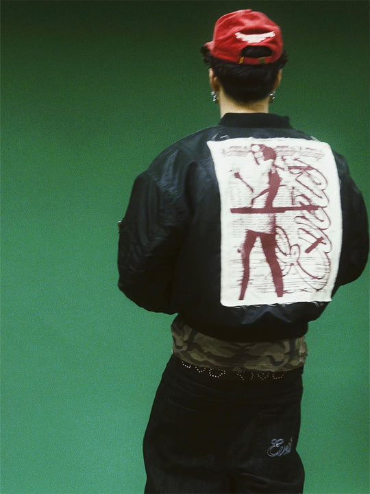 EVETS Black MA-1 Bomber Jacket | Face 3 Face