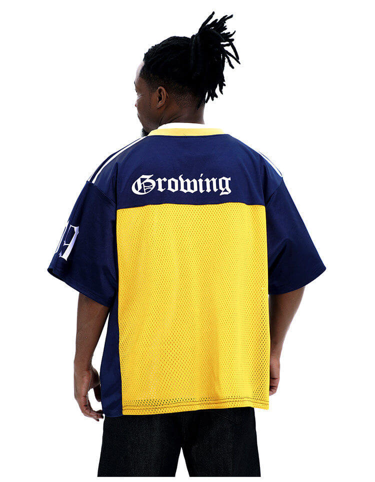 F3F Select Big Letter A Color Block Mesh Short Sleeve Jersey | Face 3 Face