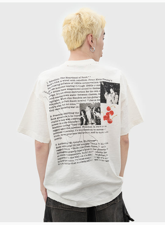 AFGK Vintage Rock Print Tee | Face 3 Face