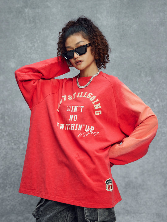 1807 Vintage Print Aged Long Sleeve Tee | Face 3 Face