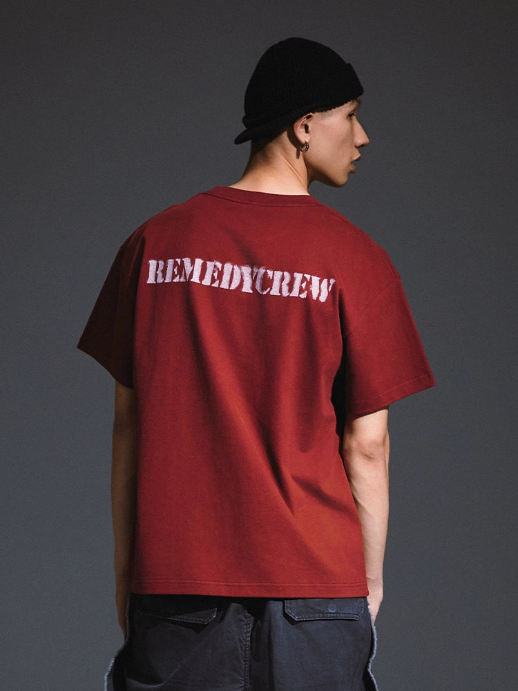 Remedy Military Stencil Print Tee | Face 3 Face
