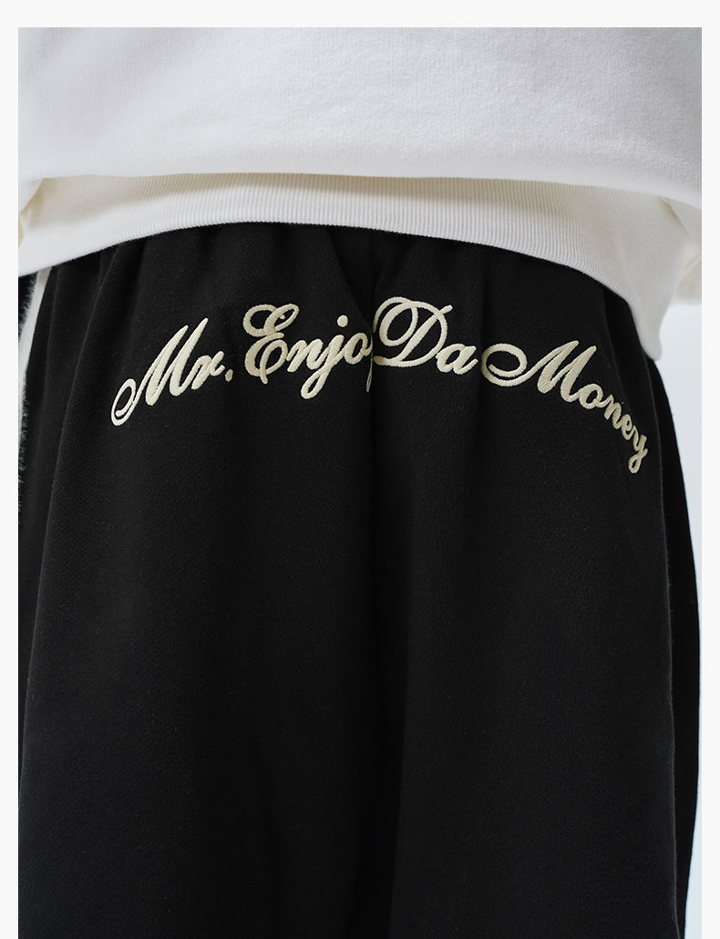 MEDM Side Stripe Four-Bar Drawstring Baggy Sweatpants | Face 3 Face