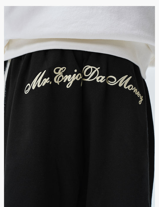 MEDM Side Stripe Four-Bar Drawstring Baggy Sweatpants | Face 3 Face